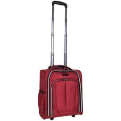 Kenneth Cole Reaction Lincoln Square 16" 1680d Polyester 2-Wheel Underseater Carry-on, Red -Luggage Factory Store 41P 8y1wyGL