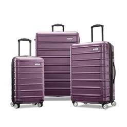 Samsonite Omni 2 Hardside Expandable Luggage With Spinner Wheels, Purple, 3-Piece Set (20/24/28)