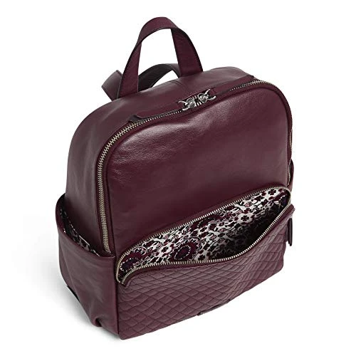 Vera Bradley Leather Carryall Backpack, Mulled Wine 5 Vera Bradley Leather Carryall Backpack, Mulled Wine - Image 3
