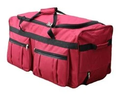 Gothamite 36-inch Rolling Duffle Bag With Wheels | Luggage Bag | Hockey Bag | XL Duffle Bag With Rollers | Heavy Duty 1200D Polyester (Fuchsia) 12 Gothamite 36-inch Rolling Duffle Bag With Wheels | Luggage Bag | Hockey Bag | XL Duffle Bag With Rollers | Heavy Duty 1200D Polyester (Fuchsia) -Luggage Factory Store 41SFInnOArL