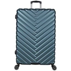 Kenneth Cole Reaction Women's Madison Square Hardside Chevron Expandable Luggage, Emerald, 2-Piece Set (20" & 28") 20 Kenneth Cole Reaction Women's Madison Square Hardside Chevron Expandable Luggage, Emerald, 2-Piece Set (20" & 28") -Luggage Factory Store 41SOatw6yTL