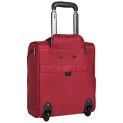 Kenneth Cole Reaction Lincoln Square 16" 1680d Polyester 2-Wheel Underseater Carry-on, Red -Luggage Factory Store 41SOyroLD0L