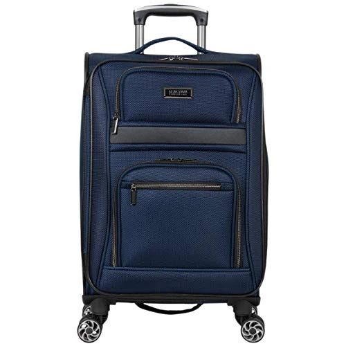 Kenneth Cole Reaction Rugged Roamer Luggage Collection Lightweight Softside Expandable 8-Wheel Spinner Travel Suitcase Bag, Navy, 20-inch Carry-On 3 Kenneth Cole Reaction Rugged Roamer Luggage Collection Lightweight Softside Expandable 8-Wheel Spinner Travel Suitcase Bag, Navy, 20-inch Carry-On