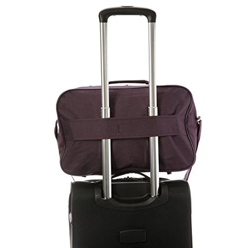 16 Inch Carry On Hand Luggage Flight Duffle Bag, 2nd Bag Or Underseat, 19L (Plum) 5 16 Inch Carry On Hand Luggage Flight Duffle Bag, 2nd Bag Or Underseat, 19L (Plum) - Image 3