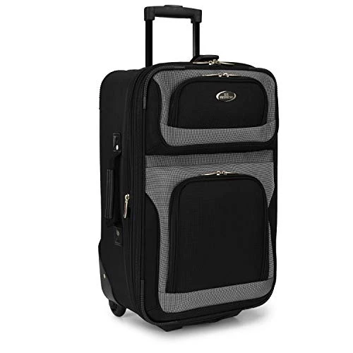 U.S. Traveler New Yorker Lightweight Softside Expandable Travel Rolling Luggage Set, Black/Grey, 4-Piece (15/21/25/29) 14 U.S. Traveler New Yorker Lightweight Softside Expandable Travel Rolling Luggage Set, Black/Grey, 4-Piece (15/21/25/29) - Image 12