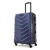 American Tourister Arrow Expandable Hardside Luggage, Navy, Checked-Medium 24-Inch -Luggage Factory Store 41VwHPJ0SrL