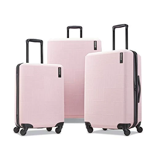 American Tourister Stratum XLT Expandable Hardside Luggage With Spinner Wheels, Pink Blush, 3-Piece Set (20/24/28) 3 American Tourister Stratum XLT Expandable Hardside Luggage With Spinner Wheels, Pink Blush, 3-Piece Set (20/24/28)