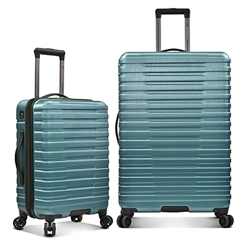 U.S. Traveler Boren Polycarbonate Hardside Rugged Travel Suitcase Luggage With 8 Spinner Wheels, Aluminum Handle, Teal, 2-Piece Set 3 U.S. Traveler Boren Polycarbonate Hardside Rugged Travel Suitcase Luggage With 8 Spinner Wheels, Aluminum Handle, Teal, 2-Piece Set