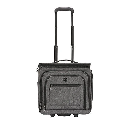 Travelers Club Luggage 16" Top Expandable Rolling Underseater W/USB Port, Dark Gray Suitcase, 16 Travelers Club Luggage 16" Top Expandable Rolling Underseater W/USB Port, Dark Gray Suitcase, - Image 14