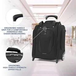 Travelpro Maxlite 5-Rolling Underseat Compact Carry-On Bag, Black, 15-Inch 13 Travelpro Maxlite 5-Rolling Underseat Compact Carry-On Bag, Black, 15-Inch -Luggage Factory Store 41Y3W1a ivL