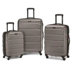 Samsonite Omni Hardside Nested Luggage Spinner Set, Silver W/ 10pc Accessory Kit 15 Samsonite Omni Hardside Nested Luggage Spinner Set, Silver W/ 10pc Accessory Kit -Luggage Factory Store 41YT9JZPffL