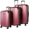 Kenneth Cole Reaction Reverb Hardside 8-Wheel 3-Piece Spinner Luggage Set: 20" Carry-on, 25", 29", Raspberry 1 Kenneth Cole Reaction Reverb Hardside 8-Wheel 3-Piece Spinner Luggage Set: 20" Carry-on, 25", 29", Raspberry -Luggage Factory Store 41YtcNTIs L