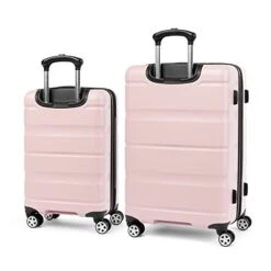 Travelpro Runway 2 Piece Luggage Set, Carry-on & Convertible Medium To Large 28-Inch Check-in Hardside Expandable Luggage, 8 Spinner Wheels, TSA Lock, Hardshell Suitcase, Powder Pink -Luggage Factory Store 41 HNdZuE L