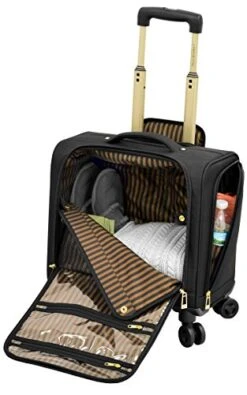 London Fog Langley 8 Wheel 15" Under The Seat Bag, Black 12 London Fog Langley 8 Wheel 15" Under The Seat Bag, Black -Luggage Factory Store 41aH15QUXgL