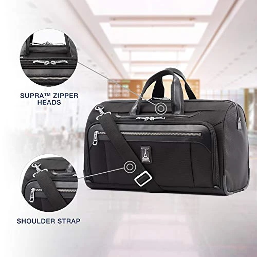 Travelpro Luggage Platinum Elite Regional UnderSeat Duffel Bag, Shadow Black, One Size 4 Travelpro Luggage Platinum Elite Regional UnderSeat Duffel Bag, Shadow Black, One Size - Image 2