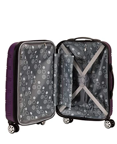 Rockland Melbourne Hardside Expandable Spinner Wheel Luggage, Purple, Carry-On 20-Inch 4 Rockland Melbourne Hardside Expandable Spinner Wheel Luggage, Purple, Carry-On 20-Inch - Image 2