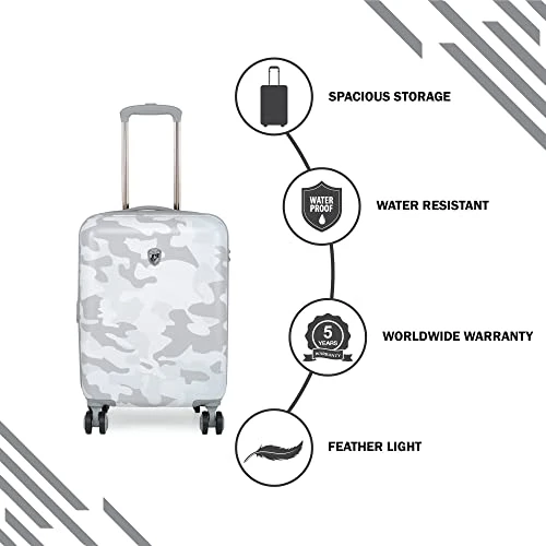 Heys Black Camo 21" Carry On Spinner Luggage (White) 4 Heys Black Camo 21" Carry On Spinner Luggage (White) - Image 2