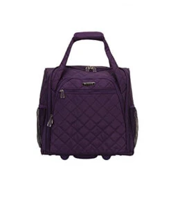 Rockland Melrose Upright Wheeled Underseater Carry-On Luggage, Purple, 16-Inch -Luggage Factory Store 41dUwjQoC8L