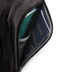 ORIGINAL PENGUIN Men's Ethan Wheeled Under The Seat Carry On Bag, Black Crosshatch -Luggage Factory Store 41eJKJTEo9L