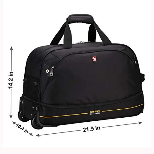 OIWAS Small Rolling Duffle Bag With Wheels Travel 22 Inch Carry On Luggage Tote Suitcase Unisex-Adult Short Term Trips Expandable 45L To 55L Women Men Black 5 OIWAS Small Rolling Duffle Bag With Wheels Travel 22 Inch Carry On Luggage Tote Suitcase Unisex-Adult Short Term Trips Expandable 45L To 55L Women Men Black - Image 3
