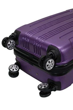 Rockland London Hardside Spinner Wheel Luggage, Purple, Carry-On 20-Inch -Luggage Factory Store 41eiPUxyNKL
