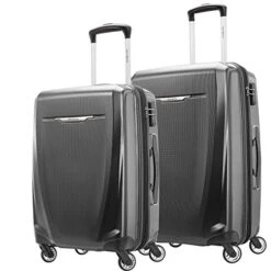 Samsonite Winfield 3 DLX Hardside Expandable Luggage With Spinners, Graphite Grey, 2-Piece Set (20/25)