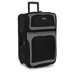 U.S. Traveler New Yorker Lightweight Softside Expandable Travel Rolling Luggage Set, Black/Grey, 4-Piece (15/21/25/29) 25 U.S. Traveler New Yorker Lightweight Softside Expandable Travel Rolling Luggage Set, Black/Grey, 4-Piece (15/21/25/29) -Luggage Factory Store 41fhCKiymJL