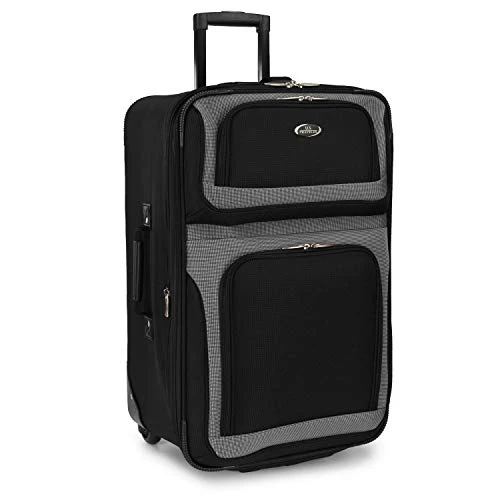 U.S. Traveler New Yorker Lightweight Softside Expandable Travel Rolling Luggage Set, Black/Grey, 4-Piece (15/21/25/29) 13 U.S. Traveler New Yorker Lightweight Softside Expandable Travel Rolling Luggage Set, Black/Grey, 4-Piece (15/21/25/29) - Image 11