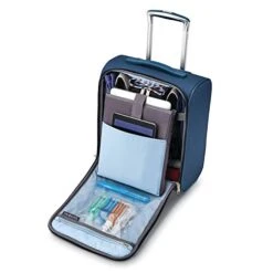 Samsonite SoLyte DLX Underseat Wheeled Carry-On (Mediterranean Blue) -Luggage Factory Store 41goblBhwTL