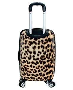 Rockland Safari Hardside Spinner Wheel Luggage, Leopard, Carry-On 20-Inch -Luggage Factory Store 41hEiO0VkhL