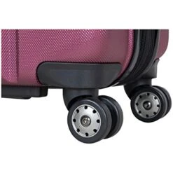 Kenneth Cole Reaction Reverb Hardside 8-Wheel 3-Piece Spinner Luggage Set: 20" Carry-on, 25", 29", Raspberry -Luggage Factory Store 41jOSn3m5yL