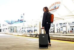 Sherpani Meridian, 22 Inch Travel Hardside Luggage, Durable Hardshell Luggage, Expandable Suitcases With Wheels, Rolling Luggage Carry On, Lightweight Carry On Luggage With Spinner Wheels (Black) -Luggage Factory Store 41kMfyK7y4L