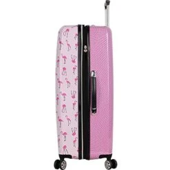 Betsey Johnson Luggage Hardside 3 Piece Set Suitcase With Spinner Wheels (20" 26" 30") (One Size, Flamingo Strut) -Luggage Factory Store 41lAWmM3oeL