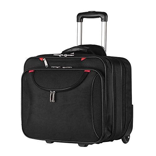 AirTraveler Rolling Briefcase Rolling Laptop Bag Computer Case With Wheels Spinner Mobile Office Carry On Luggage For 14.1in 15.6in Business Notebook For Women Men 3 AirTraveler Rolling Briefcase Rolling Laptop Bag Computer Case With Wheels Spinner Mobile Office Carry On Luggage For 14.1in 15.6in Business Notebook For Women Men