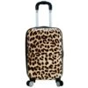 Rockland Safari Hardside Spinner Wheel Luggage, Leopard, Carry-On 20-Inch -Luggage Factory Store 41lqTS9y9vL