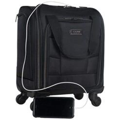 Kenneth Cole Reaction 18" Lightweight Multi-Pocket Anti-Theft RFID 14.1" Laptop & Tablet Underseater Carry-On With USB Charging Port, Black 21 Kenneth Cole Reaction 18" Lightweight Multi-Pocket Anti-Theft RFID 14.1" Laptop & Tablet Underseater Carry-On With USB Charging Port, Black -Luggage Factory Store 41nNA3jciuL