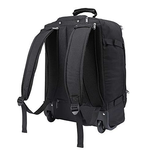 Cabin Max️ - Quebec Hybrid Rolling Backpack With Wheels - Carry On Luggage 22x14x9 Zip Out Backpack Straps - Perfect For Most Major American Airlines (Black) 7 Cabin Max️ - Quebec Hybrid Rolling Backpack With Wheels - Carry On Luggage 22x14x9 Zip Out Backpack Straps - Perfect For Most Major American Airlines (Black) - Image 5