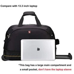 OIWAS Small Rolling Duffle Bag With Wheels Travel 22 Inch Carry On Luggage Tote Suitcase Unisex-Adult Short Term Trips Expandable 45L To 55L Women Men Black 12 OIWAS Small Rolling Duffle Bag With Wheels Travel 22 Inch Carry On Luggage Tote Suitcase Unisex-Adult Short Term Trips Expandable 45L To 55L Women Men Black -Luggage Factory Store 41ni KWxzJL