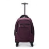 Racini Nylon Waterproof Rolling Backpack, Freewheel Travel Wheeled Backpack, Carry-on Luggage With Anti-Theft Zippers(Purple) 1 Racini Nylon Waterproof Rolling Backpack, Freewheel Travel Wheeled Backpack, Carry-on Luggage With Anti-Theft Zippers(Purple) -Luggage Factory Store 41pyAA uwSL