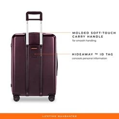 Briggs & Riley Sympatico Hardside Medium Spinner Luggage, Plum, 27-Inch Checked 35 Briggs & Riley Sympatico Hardside Medium Spinner Luggage, Plum, 27-Inch Checked -Luggage Factory Store 41q EYKnAHL