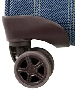 London Fog Brentwood II 4 Piece Set (with Under The Seat Bag), Blue Window Pane -Luggage Factory Store 41rOmI 7V7L