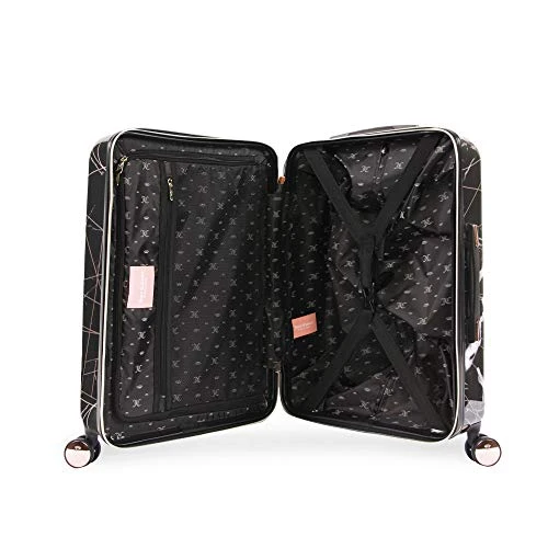Juicy Couture Women's Vivian 3 Piece Hardside Spinner Luggage Set, Black Marble Web, One Size 7 Juicy Couture Women's Vivian 3 Piece Hardside Spinner Luggage Set, Black Marble Web, One Size - Image 5