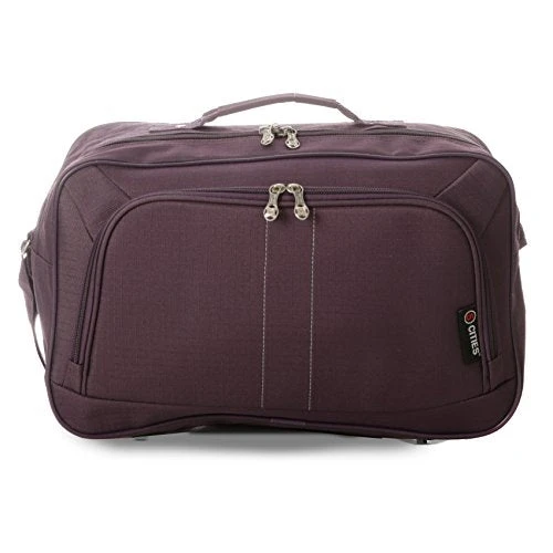 16 Inch Carry On Hand Luggage Flight Duffle Bag, 2nd Bag Or Underseat, 19L (Plum) 6 16 Inch Carry On Hand Luggage Flight Duffle Bag, 2nd Bag Or Underseat, 19L (Plum) - Image 4