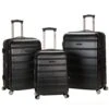 Rockland Melbourne Hardside Expandable Spinner Wheel Luggage, Black, 3-Piece Set (20/24/28) -Luggage Factory Store 41sVek69qTL