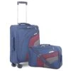 Aerolite 21" Carry On Ultra Lightweight Spinner Suitcase & Flight Bag Under Seat Shoulder Bag Set (Navy) -Luggage Factory Store 41scQC8QbhL