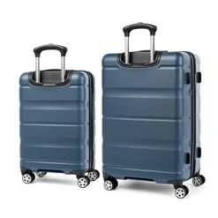 Travelpro Runway 2 Piece Luggage Set, Carry-on & Convertible Medium To Large 28-Inch Check-in Hardside Expandable Luggage, 8 Spinner Wheels, TSA Lock, Hardshell  Suitcase, Teal Blue -Luggage Factory Store 41tVuHODv6L