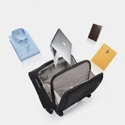 ZH Carry-On Luggage Business Travel Wheeled Rolling Laptop PC Tablet Computer Trolley Backpack, Suitcase Hand Luggage Cabin Approved Bag Lightweight For Trave Men Women 19 ZH Carry-On Luggage Business Travel Wheeled Rolling Laptop PC Tablet Computer Trolley Backpack, Suitcase Hand Luggage Cabin Approved Bag Lightweight For Trave Men Women -Luggage Factory Store 41txTF 6BnL