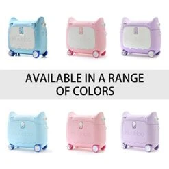 ANIMOR Kids Travel Partner Ride-On Suitcase And Carry-On Luggage, Classic Rolling Luggage (Penguin Blue) -Luggage Factory Store 41uxInS05 L