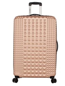 Steve Madden Luggage Set 3 Piece - Lightweight Hardside Suitcase Set - Includes 20 Inch Carry On, 24In/28In Checked Bag With 8-Wheel Rolling Spinner (Rose Gold, One Size) -Luggage Factory Store 41wDlfUNRWL