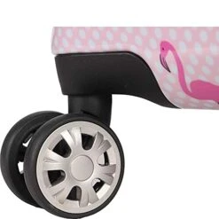 Betsey Johnson Luggage Hardside 3 Piece Set Suitcase With Spinner Wheels (20" 26" 30") (One Size, Flamingo Strut) -Luggage Factory Store 41wdmFCAr5L